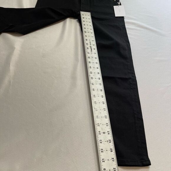 NWT Edwin Pixie 9” Mid Rise Skinny Black Denim Jeans Size 31 New - Picture 4 of 10